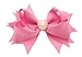 LCLHB 3 Inch Solid Grosgrain Bows with Pearl for Toddler Girls 20 Pack