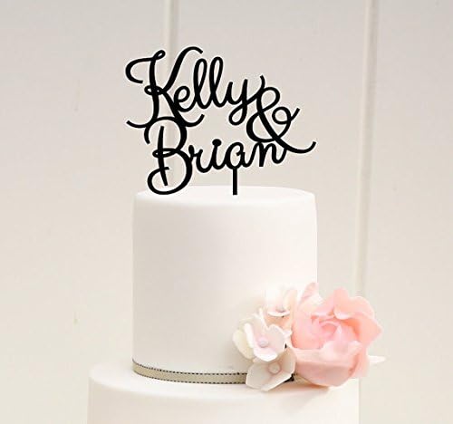 Personalized Couple name Wedding Cake Topper - Custom Family Name Cake Topper - First Name Cake Topper.