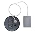 Zeshan Power Outlet Black Grommet with 2 USB Ports 2 AC 1 RJ45 for Desk Table Office Home School Hotel