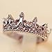 Alpertie Fashion Princess Silver Rhinestone Crown Wedding Rings Size 7 8 9