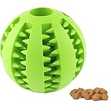 CAVN Soft Rubber Toy IQ Treat Ball for Dogs and Cats (Dental Treat and Bite Resistant) Durable Non-Toxic Strong Tooth Cleaning Dog Feed Ball for Pet IQ Training/Chewing/Playing, Dog Chew Toys