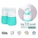 Salad Dressing to Go, Squeezy Silicone Portable Bottles for Ketchup/Sauces, Mini Food Storage Containers with Cleaning Brush, Leak Proof, Leak-Resistant, Set of 4 (1.3oz, 37ml)