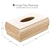 Creative Scents Shannon Rectangular Tissue Box Cover, Decorative Bath Tissues Paper Napkin Holder- Resin Rectangle Napkins Container- Durable Bottom Slider- for Elegant Bathroom Décor