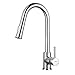 GAINWELL High Arch Kitchen Sink Faucet with Pull Out Sprayer Solid Brass Chrome