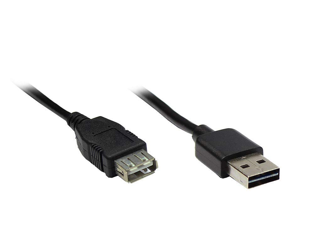 Good Connections Extension Cable USB Easy Plug A to Socket Black 1,00 m