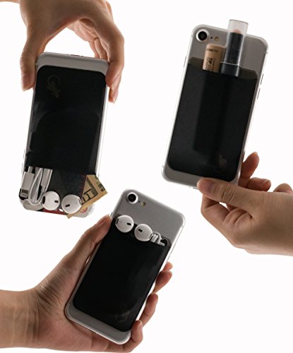 2 Phone+Wallet+Adhesive+Holder+BlackBlack