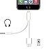 2 in 1 Lightning Adapter [NOT Compatible with iOS 10.3][NOT Support Phone Call], for iPhone 7 and 7 Plus, USB Charger and 3.5mm Earphone Jack Cable Adapter