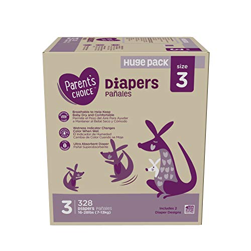Parent's Choice Diapers, Size 3, 328 Diapers (Mega Box) Pricepulse