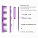 4Pcs Hair Brushes for Women, Hair Comb for Women and Detangling Paddle Brush, Great On Wet or Dry Hair, No More Tangle Hair Brush Set for Straight Long Thick Curly Natural Hair (Purple)