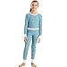 Hanes X-Temp153; Girls’ Organic Cotton Printed Thermal Setthumb 1