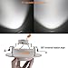 TORCHSTAR 6 Inch 10W Adjustable LED Recessed Downlight, Eyeball Retrofit Recessed Lighting, UL, Energy Star Listed Dimmable Recessed Ceiling Light, 5000K Daylight