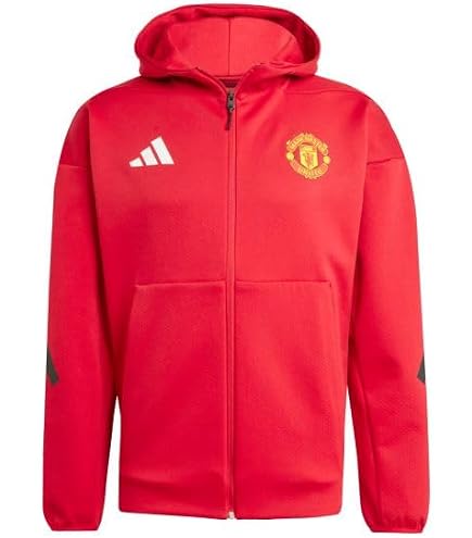 adidas Men's Manchester United Vis Tech Track Jacket, Team Navy