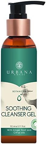 URBANA BIOPLUS Botanical Soothing Cleansing Gel, Mild Facial Face Wash Cleanser Natural Moisturizing Paraben Free No Silicon Sulfate Healthy Glowing Hydrate Skincare Beauty Women, 110 ml / 3.71 fl oz