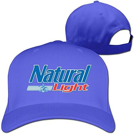 Adult Natural Light Logo Adjustable Baseball Cap Strapback Hat RoyalBlue