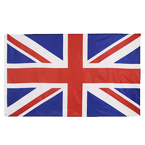 ShreeFit Flags Union Jack Flag Great Britain National Flag British Flags Polyester with Brass Grommets 3Ft X 5Ft (Pack of 2)