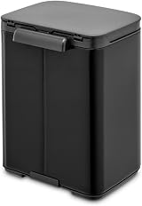 Brabantia Bo Waste Bin 4L Small Wall Mount Matt Black Easy Open Soft Close view 4