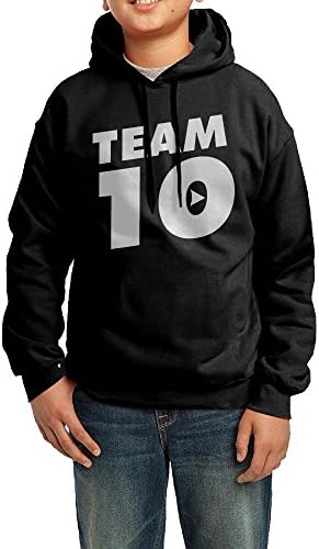 Team 10 Unisex Casual Pullover Sweatshirt Youth Fashion Hoodies