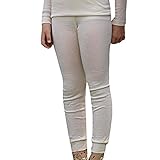 Kids Leggings Pajama Pants Thermal Base Layer, Organic Merino Wool Silk, Sizes 2-10 Years