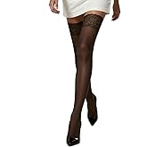Charm and Attitude Thigh High Stockings for Women with Lace Top |Lingerie Thigh Highs Tights | Made in EU