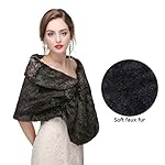 Yfe Women's Faux Fur Wraps and Shawls Sleeveless Wedding Fur Stole Shrug 1920 Faux Fur Scarf Coat For women Fur Capelet Mink Yfe Women's Faux Fur Wraps and Shawls Sleeveless Wedding Fur Stole Shrug 1920 Faux Fur Scarf Coat For women Fur Capelet Mink