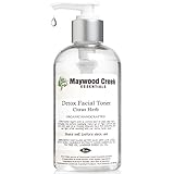 BEST ORGANIC FACE TONER - 8 OZ Handcrafted Citrus Herb Detox Toner for Face Skin with Witch Hazel - Controls Acne & Promotes a Healthy Moisture Balance - Great for blackheads!