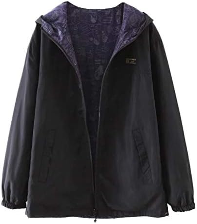 Women's Sports Jacket Pullover Sweatshirts Cardigan Hooded Teenage Girl Autumn Double-Sided Long Sleeve Jacket
