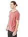 Alternative Men's Distressed Heritage Tee, Red Pigment, Large