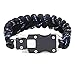 WEREWOLVES Paracord Rope Bracelet Survival Bracelets Multitool Survival Gear Tactical EDC Bracelet Camping Paracord Bracelet for Men Gift (Black&Blue)