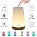 Meixx LED Bedside Lamp Bluetooth Speakers, Portable Wireless Night Light Lamp, Alarm Clock LED Table Lamp, Touch Control Color Dimmable, Stereo with Built-in Power Station,TF Card, 2000mA,USB (White)