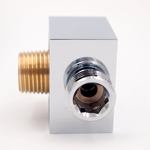 STARBATH SE01F Square Shower Elbow for Hand Held Shower Brass Shower Hose Connector Wall Mounted, Chrome - Thumbnail 3