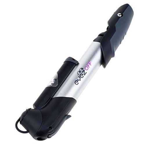 EyezOff GP96A Alloy Mini Bike Pump (Black/Aluminium) with pressure gauge, mounting bracket