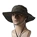 YX Wide Brim Caps Sun Block Collapsible Hats Army Green,Medium