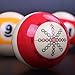 Ela Training Pro Cue Balls for Pool 2 1/4 inch Size Resin Practice Billiard Table Suit Dot Ball for Beginners Advanced Players