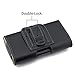 Black Case Fit for Smartphone iPhone Xs Max Universal Waist Belt Holster Pouch Clip Leather Cover fit for iPhone 6 6s Plus 7 8 Plus Huawei P9 Holster Phone Case 6.3'' x 3.23'' x 0.5''