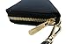 Michael Kors Black Leather Jet Set Travel Continental Zip Around Wallet Wristlet with Golden Hardware
