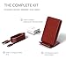 iOttie Ion Wireless Fast Charging Stand || Qi-Certified Charger 7.5W for Iphone XS Max R 8 Plus 10W for Samsung S9 Note 9 | Includes USB C Cable & AC Adapter | Ruby