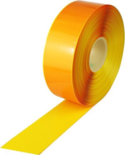PermaStripe Yellow Smooth Floor Tape 39mil,-Thickness 39mils 3-Inch x 98 Foot Roll