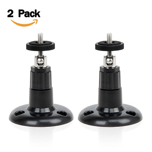 Aitee Security Wall Mount Adjustable Mount Bracket Indoor/Outdoor Mount for Arlo Arlo Pro 2 Arlo Pro Camera (Black)
