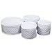 Marathon China Storage Dish Case - 4 Piece Set. Colour-White. SKU-KW200026