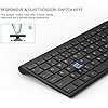 Jelly-Comb-Wireless-Keyboard-and-Mouse-Combo-24G-Wireless-Rechargeable-Keyboard-Qwerty-UK-Layout-and-Mice-with-USB-Receiver-for-PC-Laptop-Computer-Black Jelly Comb Wireless Keyboard and Mouse Combo, 2.4G Wireless Rechargeable Keyboard Qwerty UK Layout and Mice with USB…