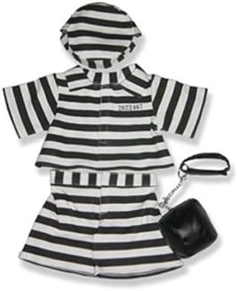 Prison Outfit -9302 Fits 15" - 16" bears, includes Build a Bear, The Bear Mill, and Stuff your own Animals.