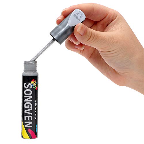 Car Scratch Repair Pen Car Remover Scratch Repair Paint Pen Clear Painting Pens Work For Toyota Honda Nissan Ford BMW Chevrolet Benz Hyundai (silver) (Best Way To Repair Paint Chips On Your Car)