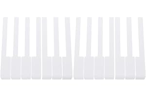 Abaodam 4 Pcs Piano Keys Piano Key Replacement Piano Repair Accessories Musical Instruments Piano Replacing White Keyboard Piano Replace Key Tops White Piano Keytops Major, G11KT1557IKGVR