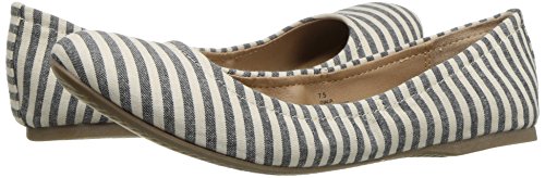 Topline Women's Ovalia Ballet Flat, Ivory, 5.5 M US