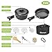 Gonex Camping Cookware Set Mess Kit, Backpacking Gear Cooking Equipment 11pcs/13pcs/16pcs, Stackable Portable Non Stick Pot Pan Cook for Outdoors Hiking (Renewed)thumb 1