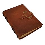 Handcraft Leather Journal with Lined Paper, 120