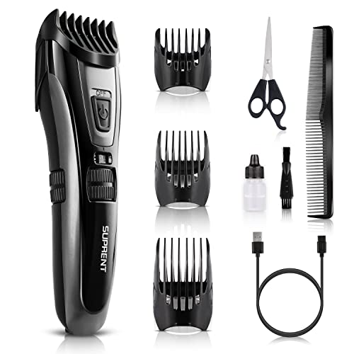 SUPRENT Professional Beard Trimmer for Men with Precision Dial