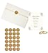 Royal Green Gold Invitation Seal Dots 1 Round 25 mm - Dot Glitter Stickers - one inch Rounds Sparkly Sticker - 120 Pack