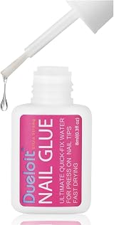 LOPHE Extra Strong Nail Glue with Brush for False Nails Tips 8ml