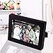 Adeco 4x6 Black Wood Decorative Picture Frame - Wall hanging or Table Top Desktop Display - Made to Display 4x6 Photo